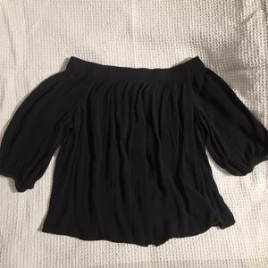 Calvin Klein XS off the shoulder black shirt